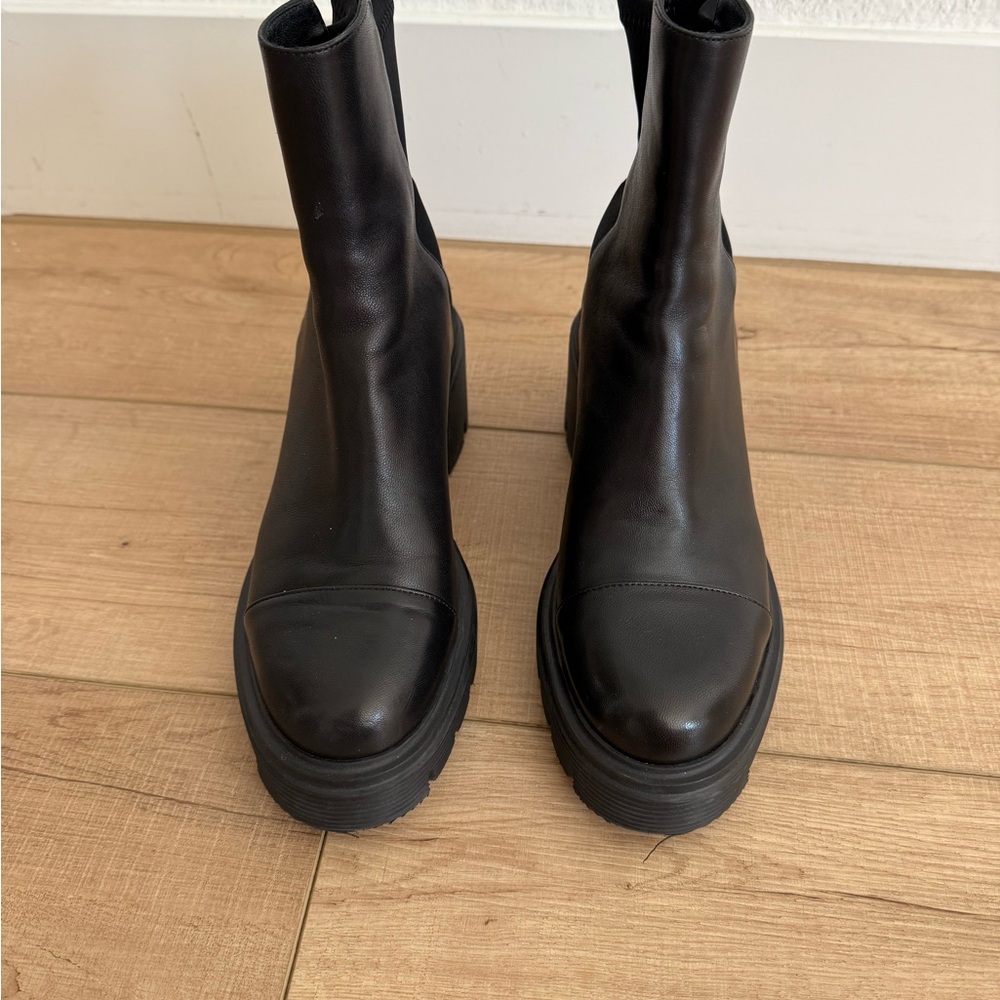 Stuart Weitzman Black Ankle Boots